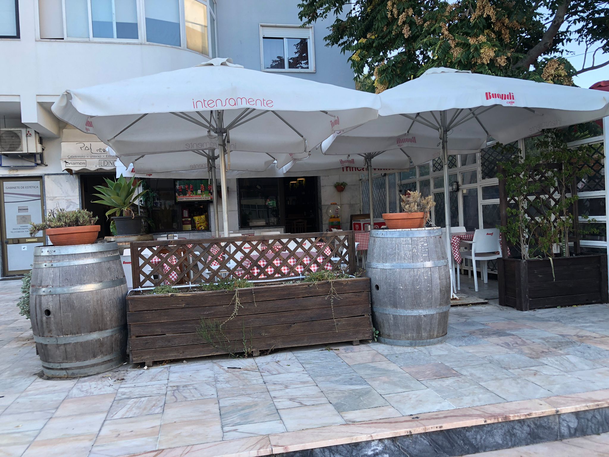 Enjoy a meal on our charming patio.